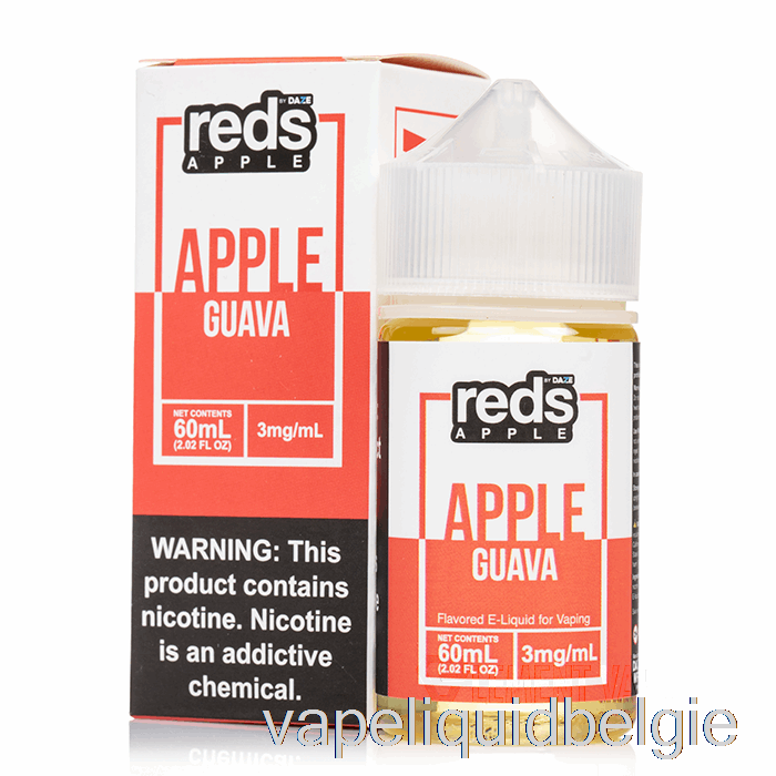 Vape Vloeibare Guave - E-liquid Van Rode Appel - 7 Daze - 60 Ml 3 Mg